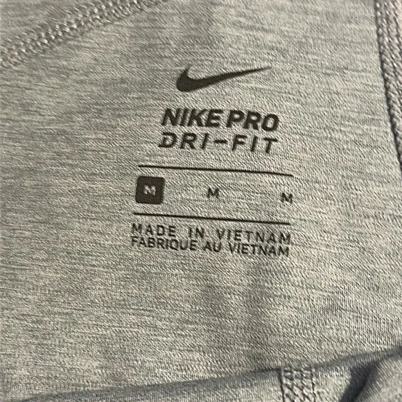 Nike Dri-Fit Pro Full Length Grey and Navy Leggings - Picture 4 of 8